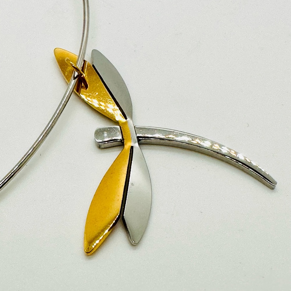 Large Dragonfly Statement Necklace - image 3